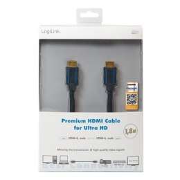 Logilink | Męski | 19 pin HDMI typ A | Męski | 19 pin HDMI typ A | 3 m | Czarny