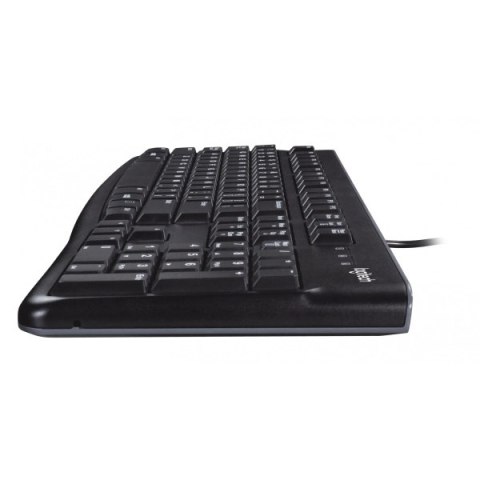 Logitech MK120, zestaw klawiatura z przewodową myszą optyczną, US, klasyczna, przewodowa (USB), czarna