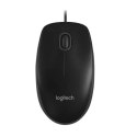 Logitech MK120, zestaw klawiatura z przewodową myszą optyczną, US, klasyczna, przewodowa (USB), czarna