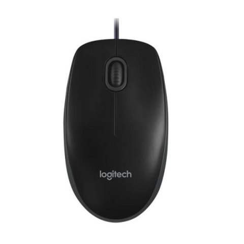 Logitech MK120, zestaw klawiatura z przewodową myszą optyczną, US, klasyczna, przewodowa (USB), czarna