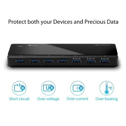 Hub TP-LINK UH700 (7x USB 3.0; kolor czarny)