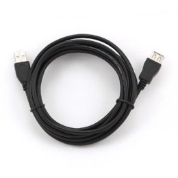 Cablexpert | Przedłużacz USB | Męski | 4-pinowy USB Typ A | Żeński | Czarny | 4-pinowy USB Typ A | 3 m