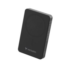 Verbatim, powerbank z ładowaniem bezprzewodowym, 5V, ładowanie telefonu, 32227, 10000mAh, Mocowanie magnetyczne, Czarny