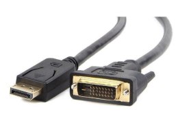 Cablexpert | CC-DPM-DVIM | Kabel Display | Męski | 24+1 pin cyfrowy DVI | Męski | 20 pin DisplayPort | 1.8 m | Czarny