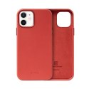 Etui ze skóry ekologicznej DO IPHONE 12 / DO IPHONE 12 Pro (czerwony)