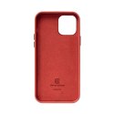 Etui ze skóry ekologicznej DO IPHONE 12 / DO IPHONE 12 Pro (czerwony)