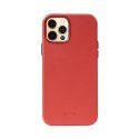 Etui ze skóry ekologicznej DO IPHONE 12 / DO IPHONE 12 Pro (czerwony)