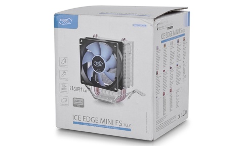 Uniwersalny cooler Deepcool "Ice Edge Mini FS", 2 rurki cieplne, Intel Socket LGA1156 /1155/ 775 i AMD Socket FM1/AM3+/AM3/AM2+/
