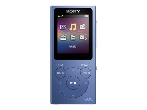 Odtwarzacz MP3 Sony Walkman NW-E394L z radiem FM, 8 GB, niebieski Sony | Odtwarzacz MP3 z radiem FM | Walkman NW-E394L | Pamięć