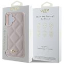 Guess GUHCP16SPSQSQSP iPhone 16 6.1" różówy/pink hardcase Quiled Metal Logo