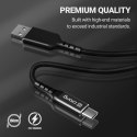 Kabel 60W z USB-C na USB-A w oplocie 150cm (czarny)