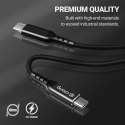 Kabel 60W z USB-C na USB-C w oplocie 150cm (czarny)