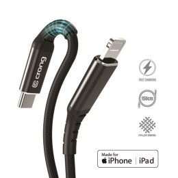 Kabel MFi z USB-C na Lightning w oplocie 150cm (czarny)