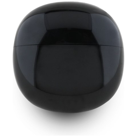 Słuchawki TWS Guess Glossy Effect Egg Shape Printed Classic Logo czarny