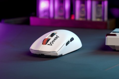 Mysz bezprzewodowa, Marvo MONKA G995W, biała, optyczna, 26000DPI