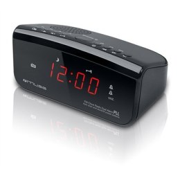 Muse Clock radio PLL M-12CR Black, Alarm function