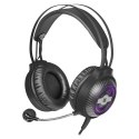 Defender Stellar Pro, Gaming Headset, słuchawki z mikrofonem, regulacja głośności, czarna, 7.1, 50 mm przetworniki typ USB