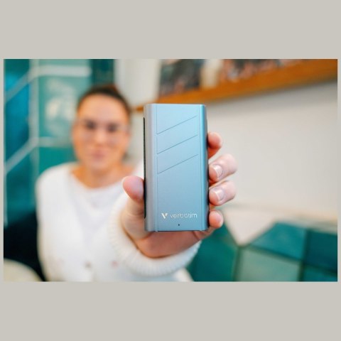 Dysk zewnętrzny Verbatim TurboMetal SSD 1TB USB4 USB-C szary 32021