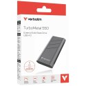 Dysk zewnętrzny Verbatim TurboMetal SSD 1TB USB4 USB-C szary 32021