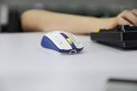 Mysz bezprzewodowa, Marvo DUKE 20, niebiesko-biały, optyczna, 4800DPI