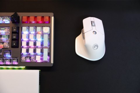 Mysz bezprzewodowa, Marvo G803, biała, optyczna, 4000DPI