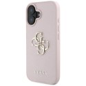 Etui Guess Grained Big 4G Logo Small Classic Logo do iPhone 16 różowy