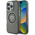 Etui Guess IML Metal Mountain Logo MagSafe do iPhone 16 Pro Max czarny