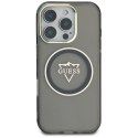 Etui Guess IML Metal Mountain Logo MagSafe do iPhone 16 Pro czarny
