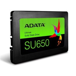 ADATA Ultimate SU650 3D NAND SSD 960 GB, SSD form factor 2.5?, SSD interface SATA, Write speed 450 MB/s, Read speed 520 MB/s