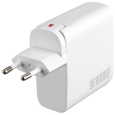 Ładowarka sieciowa 4smarts Flex Pro 100W 3xUSB-C + 1xUSB-A biały