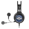 Defender Stellar, Gaming Headset, słuchawki z mikrofonem, regulacja głośności, czarna, 2.0, 50 mm przetworniki typ 2x 3.5 mm jac