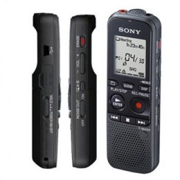 Sony | Cyfrowy dyktafon | ICD-PX470 | Czarny | Odtwarzanie MP3 | MP3/L-PCM | 59 godz. 35 min | Stereo