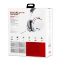 Marvo MONKA ECHO RS, słuchawki z mikrofonem, biała, podświetlona, Tri-mode