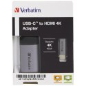 Verbatim Adapter USB-C - HDMI 4K aluminium/aluminum 49143