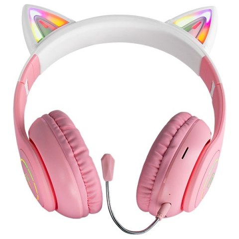 Defender słuchawki Bluetooth Freemotion B505 Led różowy/pink (63505)