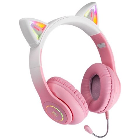 Defender słuchawki Bluetooth Freemotion B505 Led różowy/pink (63505)