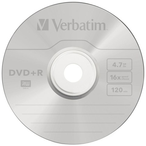 Verbatim Płyta DVD-R 4.7GB 16x AZO srebrny/matt silver 25szt 43500