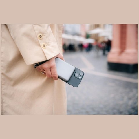 Verbatim Powerbank indukcyjny `n` Go 15W 10000mAh Wireless Magnetic szary/grey 32249