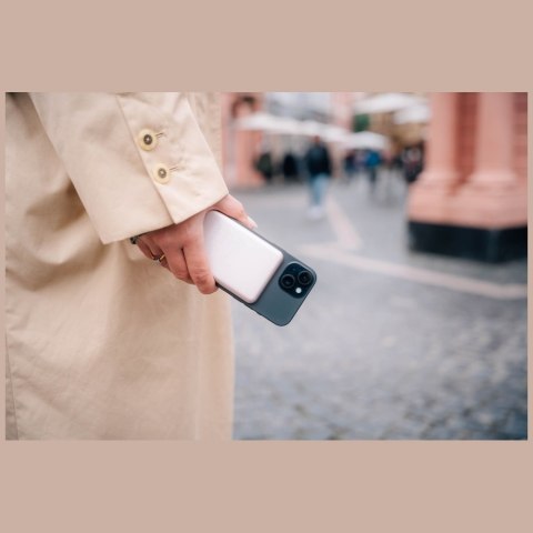 Verbatim Powerbank indukcyjny `n` Go 15W 5000mAh Wireless Magnetic różowy/pink 32243