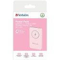 Verbatim Powerbank indukcyjny `n` Go 15W 5000mAh Wireless Magnetic różowy/pink 32243