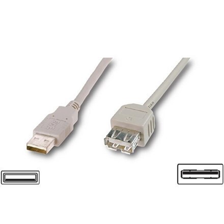 Logilink | Przedłużacz USB | Żeńskie | 4-pinowe USB typu A | Męskie | 4-pinowe USB typu A | 3 m