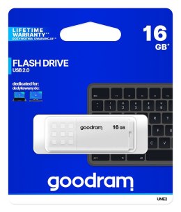 Pendrive GOODRAM UME2 16 GB Biały (16 GB /USB 2.0 /Biały )