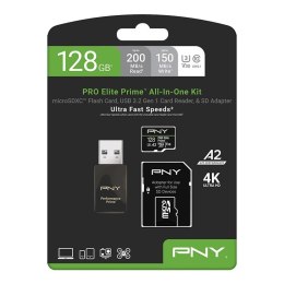 Karta pamięci microSDXC Elite Prime 128GB + adapter SD + czytnik USB-A