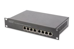 Digitus 10-calowy 8-portowy przełącznik Gigabit Ethernet PoE