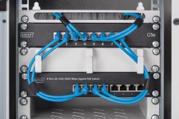 Digitus 10-calowy 8-portowy przełącznik Gigabit Ethernet PoE