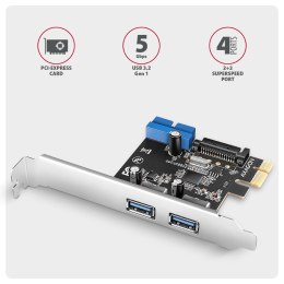 Axagon PCEU-232RS adapter Wewnętrzny USB 3.2 Gen 1 (3.1 Gen 1)