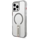 Etui Skinarma Helix do iPhone 16 Pro Max Magnetic Charging 360 Rotating Stand titanium