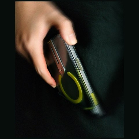 Etui Skinarma Helix do iPhone 16 Pro Max Magnetic Charging 360 Rotating Stand titanium