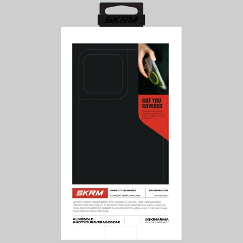 Etui Skinarma Helix do iPhone 16 Pro Max Magnetic Charging 360 Rotating Stand titanium