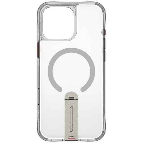 Etui Skinarma Helix do iPhone 16 Pro Magnetic Charging 360 Rotating Stand titanium